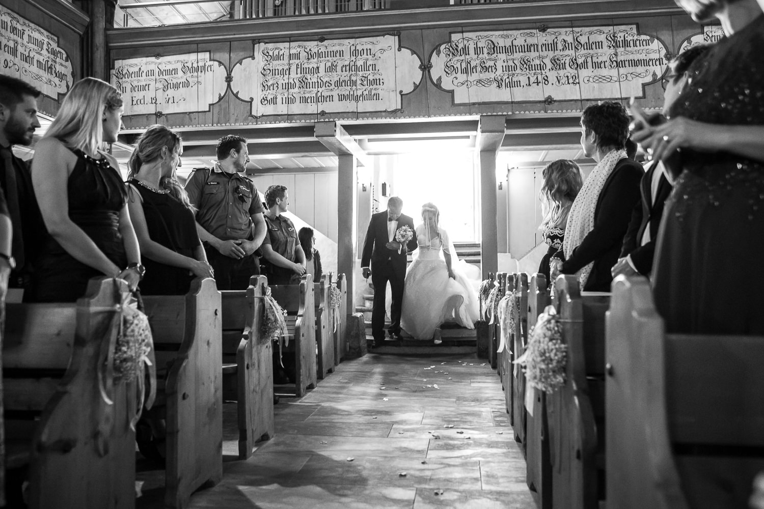 Hochzeit Trauung Kapelle Adelboden Braut Vater
