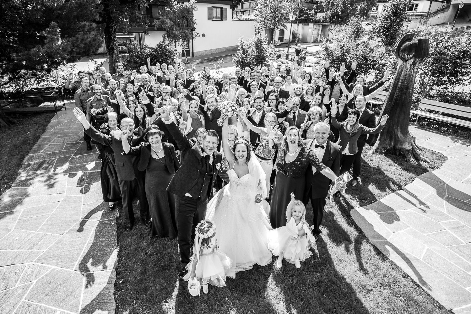 Hochzeit Adelboden Gruppenfoto