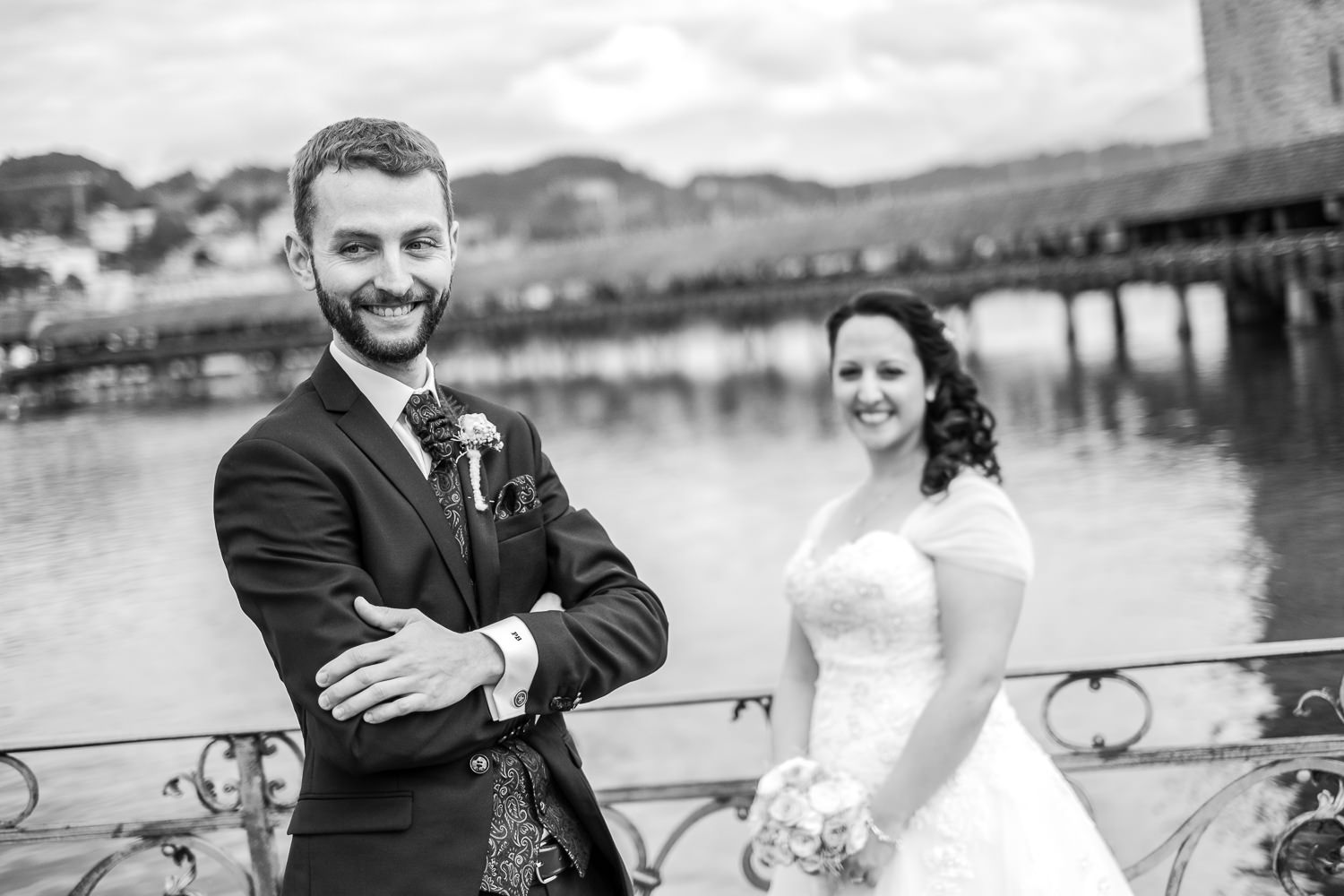 Brautpaar Shooting Kapellbrücke Luzern